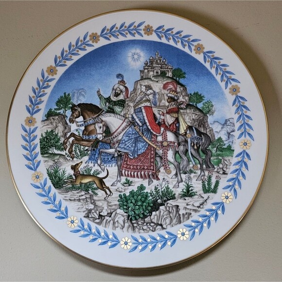 1980 CHRISTMAS PLATE "THE MAGI" Fleetwood Collection by Fritz Wigner - Picture 3 of 6
